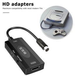 Cables for Sega Saturn Console HD Adapter 4/3 Aspect Ratio SS to HDMIcompatible Converter with USB Cable Connector Accessories