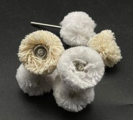 &equipments 100PCS Polishing Wheels Wool/Cotton/Cloth Buffing Pad Jewellery Abrasive Brush Dremel Accessories For Rotary Tools leather wheel