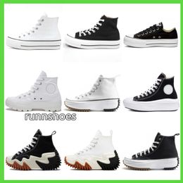 Designer luxury canvas shoes men women thick bottom platform casual shoes Classic black and white high top low top comfortable sneakers 36-44 qwef2