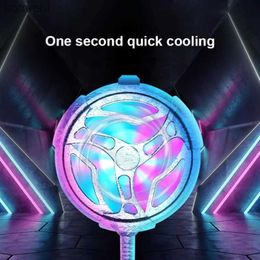 Other Cell Phone Accessories Smart Phone Cooling Fan Gaming Mobile Gamepad Cooler Fan Portable for Type-C USB Radiator for Redmi 240222