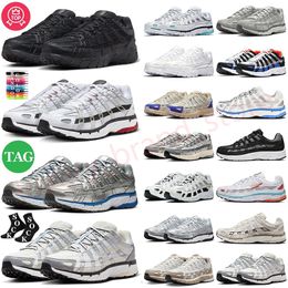 p-6000 casual shoes p6000 running shoes designer for men women sneakers triple black white Khaki Metallic Silver Racer Blue coconut milk outdoor sports trainers