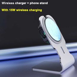 Other Cell Phone Accessories New Mobile Phone Cooler Radiator Semiconductor Magnetic Fan Wireless Charger Game Console Live Cooler for Magsafe iPhone Samsung 2402