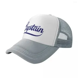 Ball Caps Captain Marine Nautical Graphic Text Baseball Cap Trucker Hiking Hat Fashion For Man Women'S