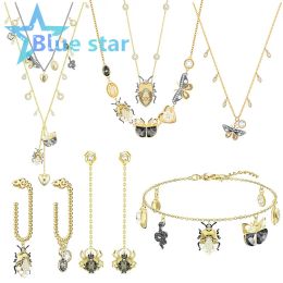 Sets Bohemian style fashion Women's Jewellery set MAGNETIC Insect butterfly bracelet necklace earrings Christmas gifts