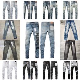 Men Women's High Street Wash denim Embroidered Zipper Button Slim straight Leg jeans Washed Old Long black jeans stacked jeans mens pants