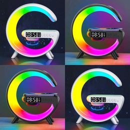 Handsfree Fast Charging Station Speaker for ALL Smart Phones Wireless Charger Stand RGB Night Light Bluetooth Speaker