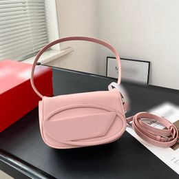 Designer Evening Bag Lacquer Leather Saddle Bag Fashion Pink Tote Shoulder Crossbody Womens Bags Handbag Classic Small Underarm Pouch Purse