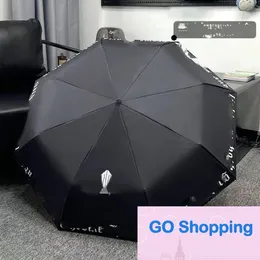 Luxury Brand Umbrella Automatic plus-Sized Double Sun Umbrellas Men and Women Street Wind Rain Dual-Use Vinyl Sun Protective