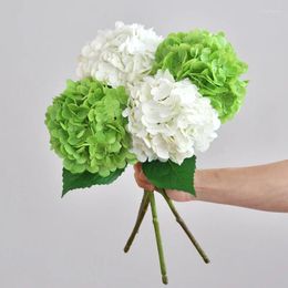 Decorative Flowers Champagne Artificial Silk Peony For Indoor Fake Floral Dandelion Ball Home Wedding DIY Decorations Bride Bouquets Craft