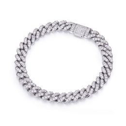 Custom Jewellery Hand Chain Men Women Diamond Sterling Sier D Colour VVS GRA Moissanite Tennis Cuban Bracelet