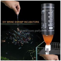 Filtration Heating Aquarium Brine Shrimp Incubator Baby Fish Feed Fairy Egg Artemia Alive Hatch Tools Tank Equipment Kits 230603 D Dhgca