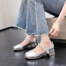 Dress Shoes Silvery 36-39 Sneakers With Large Soles Pink Heel Women Summer Comfortable Sports Shoose Snaeker Small Price