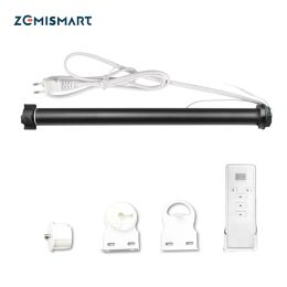 Control Zemismart WiFi Tuya Smart Life Curtain Motor for 36 37mm Tube Alexa Google Home Control Roller Blind Motorized Shutter Engine