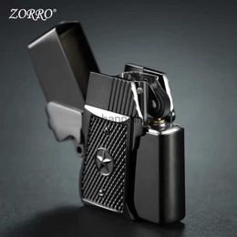 Lighters Kerosene Lighter Unique BIU Shape Copper Windproof Lighter Cigar Cigarette Lighter Mens Exquisite Gift Collection YQ240222