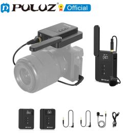 Accessories PULUZ DualChannel Wireless Microphone System with Transmitter and Receiver for DSLR Cameras and Video Cameras