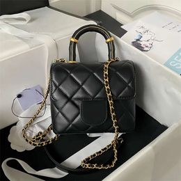 Quality Designer Mini Flap Lambskin Chain 10A Mirror Quality Crossbody Bag with Box C042 purses