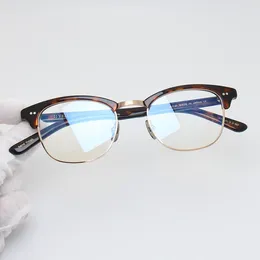 Sunglasses Frames Japanese Style Quality Handmade Acetate Square Glasses Frame Men Women Optical Myopia Designer Eyeglasses Prescription