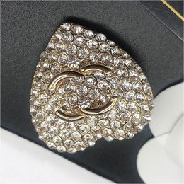 Brooche Designer Brooch Pin Brand Letter Brooches Pins Gold Plated Silver Fashion Suit Pin Wedding Party Dress Jewellery Accessories Jewellery Gift