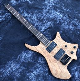 GROTE HEADLESS Electric Guitar Maple wood Body Rosewood Fingerboard Support Costomization Freeshippings