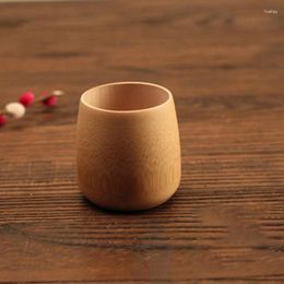 Water Bottles 1PCS Bamboo Carved Cup Natural Tea Beer Coffee Juice Drinking Mug For Home Bar Store Supplies Desktop Ornament