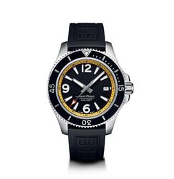 U1 AAA Bretiling Luxury Men's Watch Ocean Rotatable Bezel Superocean Black Blue Rubber Stainless Steel Sapphire Glass Automatic Mechanical Movement Wristwatch 737