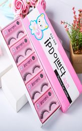 10 pairsbox Korean Style Cat IPD False Eyelashes Pure Handmade Natural Thick Long Eye Lashes1113466