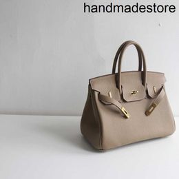 Classic Designer Bag Leather Lock Buckle Casual 30cm Cowhide Togo Leather Portable Women's