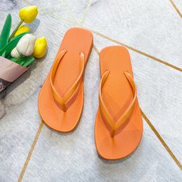 Anti Solid Colour Soft Slip Sole Flip Flops Slippers Beach Shoes Summer Sandals O 68 pers
