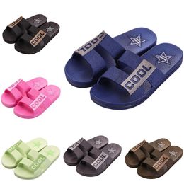 Style10 Men Women Slippers Summer Slides Sandals Summer Black Pink Coffee Green Blue Coast Bathroom Mens Antiskid Slipper Sandal Slide Size 36-45