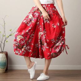 Capris Nepal Wide Leg Bloomers Women big size lantern pants Indian Boho Baggy Cross Trousers Extra Loose Printed Harem pants 2517