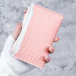 Cute Purse Luxury Designer Card Holder Trendy Pink Purse Womens Wallet Small Bright Leather Wallet Coin Purse