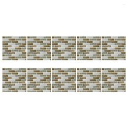 Wall Stickers 10 Sheets Of Lattice Pattern Decorative Tile For Bedroom