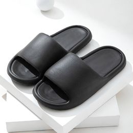 Flat Rubber Slippers For Womens Fashion House Home Indoor Sandals Bath Pool shoes black