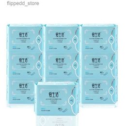 Feminine Hygiene 10pack Women Daily Use Panty Liners Ladies Sanitary Towel Anion Sanitary Pads 100% Cotton Anion Santitary Napkin Pads for Q240222