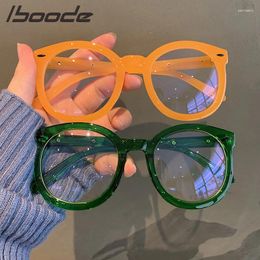 Sunglasses Frames Iboode Fashion Black Thick Glasses Frame Retro Ultralight Eyeglasses Big Round Vintage Optical For Women Men