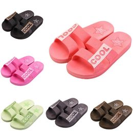 Style12 Men Women Slippers Summer Slides Sandals Summer Black Pink Coffee Green Blue Coast Bathroom Mens Antiskid Slipper Sandal Slide Size 36-45