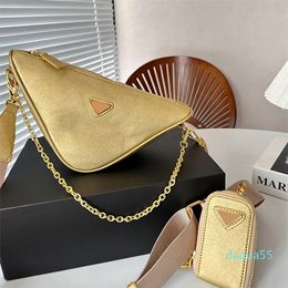 Gold Bag Crossbody Designer Bag Handbag Wallet Shoulder Fashion Travel Chain Zipper Removable Strap Coin Purse