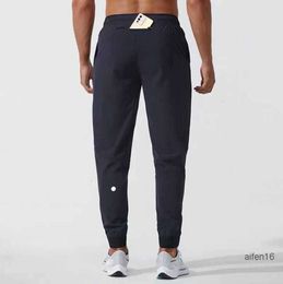 Lulus lemon leggings align Men Pants Yoga Outfit Sport Quick Dry Drawstring Gym Pockets Sweatpants Trousers Casual Elastic Waist designer Lululemen Lulusgood new