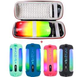 Speakers 2 in 1 Hard Eva Carry Zipper Storage Box Bag+ Soft Silicone Case for Pulse 4 Bluetooth Speaker for Pulse 4 Pulse4 Case