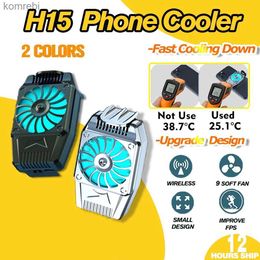 Other Cell Phone Accessories Universal Mobile Phone Cooler Cooling Fan Radiator Turbo Hurricane Mini Game Cooler Cell Phone Cool Heat Sink For Samsung 240222