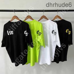 Mens t Shirts Summer Designers Loose Tees Fashion Man Palms Angels Casual Shirt Luxurys Clothing Street Shorts Sleeve Clothes Women Pa Tshirts Size s xl KGAM