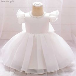 Girl's Dresses 2023 White Baby Girl Dress 1st Birthday Dress For Girl Clothes Child Clothes Christening Princess Tutu Dresses Evening Clothing