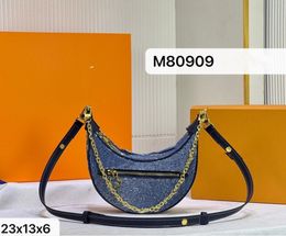 M81166 M80198 luxurys shoulder bags designers women classic brands totes handbags purses leather lady moon type fashion bagbagss Loop