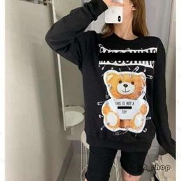 Graphic Print Hoodies Perfect Oversized Autumn Womens Designers Hoodys Sweater Sports Round Neck Long Sleeve Casual Loose Sweatshirts Men Moschinos 3151