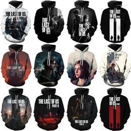 Men's Hoodies The Last Of Us Part II 3D Print Hoodie Game Printing Pullovers Sweatshirt For Men Women Casual Oversized Hip Hop Top