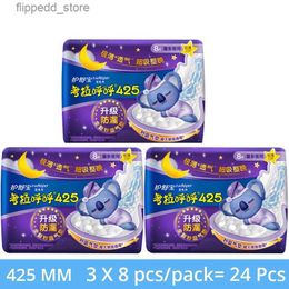 Feminine Hygiene Sanitary Napkin for Women Napkin Sanitary Tampons Pad Night Use Hygienic Pad 24 Pieces 425mm Cotton Sanitary Pads for Women Q240222