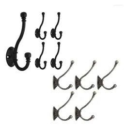 Hangers 5 Pieces Wall Mounted Coat Hook Robe Hooks Cloth Hanger Rustic Key