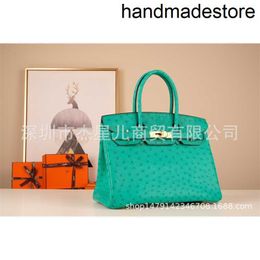 Designer Sewn Bag Home South Africa Ostrich Skin 6w Mint Green Bk25 Bk30 Handbag