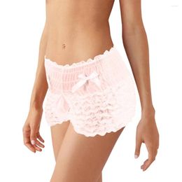 Underpants Man Shorts U Convex Pouch Boxer Sexy Mens Ruffled Lace Girly Gay Lingerie Briefs Sissy Crossdress Underwear