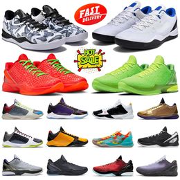 6 Grinch Basketball Shoes for men women Protro Mambacita Think Pink 5 Alternate Bruce Lee Del Sol Dark Knight Laker Royal Blue mens womens outdoor trainers sneakers